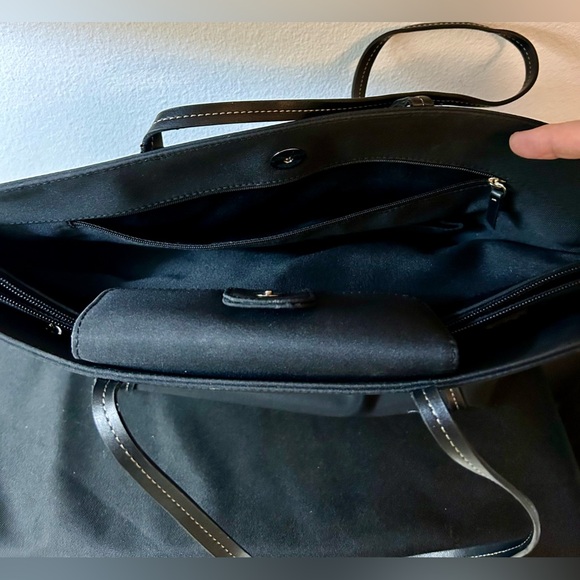 Casual Corner, Annex black tote bag. 14”x9” - Picture 13 of 13